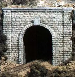 WOO-1153 Woodland Scenics N Cut Stone Single Tunnel Portal (2)