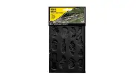 WOO-1246 Woodland Scenics Rock Mold- Creek Bed Rocks (5"x7")