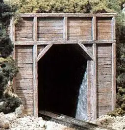 WOO-1254 Woodland Scenics HO Timber Single Tunnel Portal