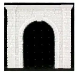 WOO-1267 Woodland Scenics O Cut Stone Tunnel Portal (8-3/8"x9")