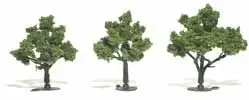 WOO-1506 Woodland Scenics Ready Made Realistic Trees- 3" - 4" Light Green (3)