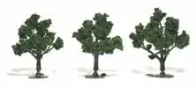 WOO-1507 Woodland Scenics Ready Made Realistic Trees- 3" - 4" Med Green (3)