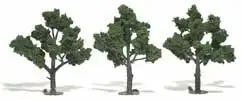 WOO-1510 Woodland Scenics Ready Made Realistic Trees- 4" - 5" Med Green (3)