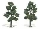 WOO-1513 Woodland Scenics Ready Made Realistic Trees- 5" - 6" Med Green (2)