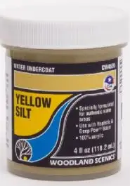 WOO-4535 Woodland Scenics Water Undercoat - Yellow Silt (4 fl.oz.)