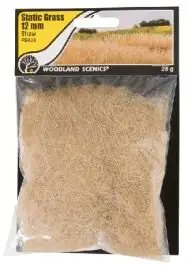 WOO-628 Woodland Scenics Static Grass- Straw (12mm Bag)