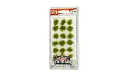 WOO-6627 Woodland Scenics All Game Terrain: Peel N Plant Tufts Dark Green (21)
