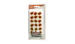 WOO-6629 Woodland Scenics All Game Terrain: Peel N Plant Tufts Red Flowers (21)