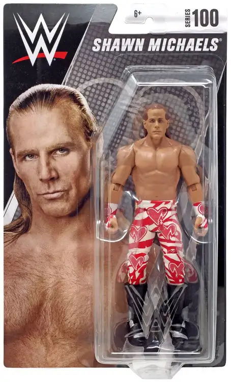 WWE Wrestling Series 100 Shawn Michaels Action Figure [White & Red Pants]