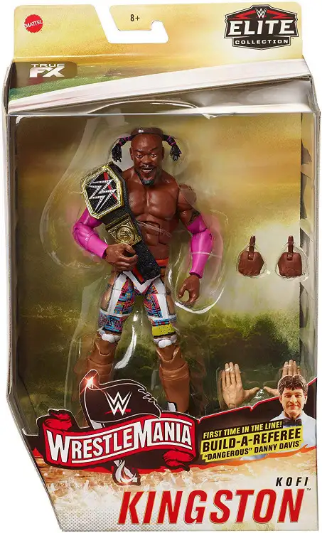 WWE Wrestling Elite Collection WrestleMania 35 Kofi Kingston Action Figure [Build Referee "Dangerous" Danny Davis!]