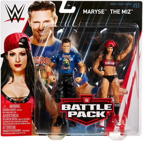 WWE Wrestling Battle Pack Series 51 The Miz & Maryse Action Figure 2-Pack [Damaged Package]