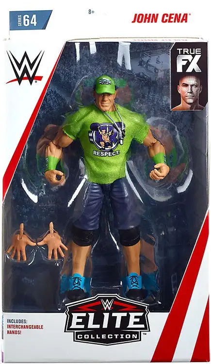 WWE Wrestling Elite Collection Series 64 John Cena Action Figure [Interchangeable Hands, Damaged Package]