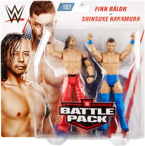 WWE Wrestling Battle Pack Series 57 Finn Balor & Shinsuke Nakamura Action Figure 2-Pack [Damaged Package]