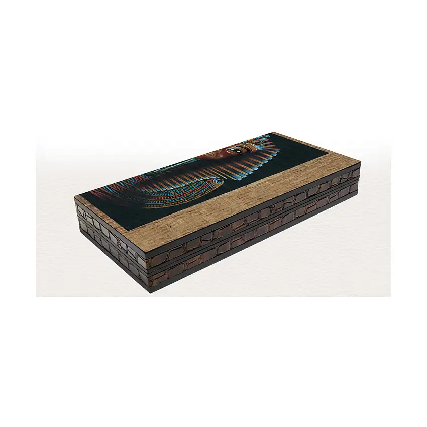 20" King Tut Decoupage Backgammon Board