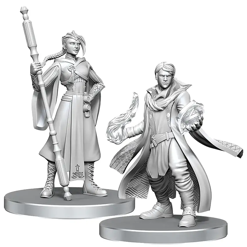 Critical Role Unpainted Minis: Beauregard Lionett & Caleb Widogast (Preorder)