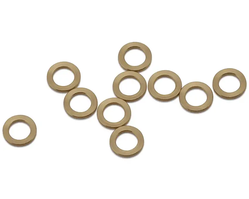 eXcelerate 1/8" Shaft Brass Shims (Gold) (10) (0.20mm)
