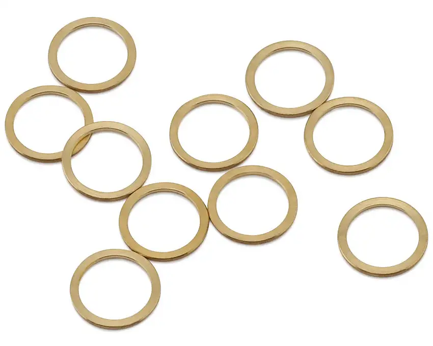 eXcelerate 1/4" Axle Brass Shims (10) (0.020")