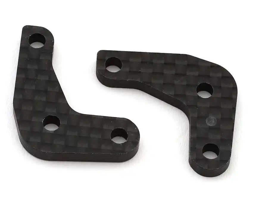 XRAY X8 Carbon Fiber Steering Block Extensions (1-Dot) (2)