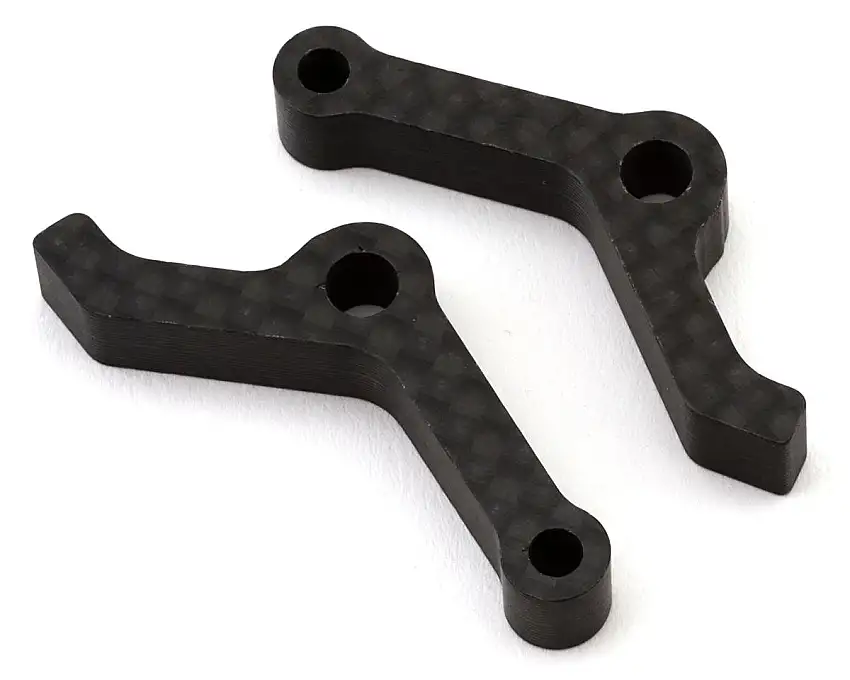 XRAY RX8E 2026 Carbon Fiber Front Downstop Backstops (2)