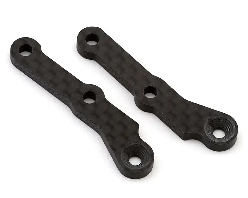 XRAY RX8/RX8E 2026 Carbon Fiber Rear Suspension Arm Extensions (2-Dot) (2)