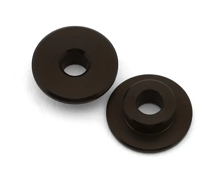 XRAY RX8E 2026 Hard Coated Aluminum Radio Plate Fixed & Flex Bushings (2)