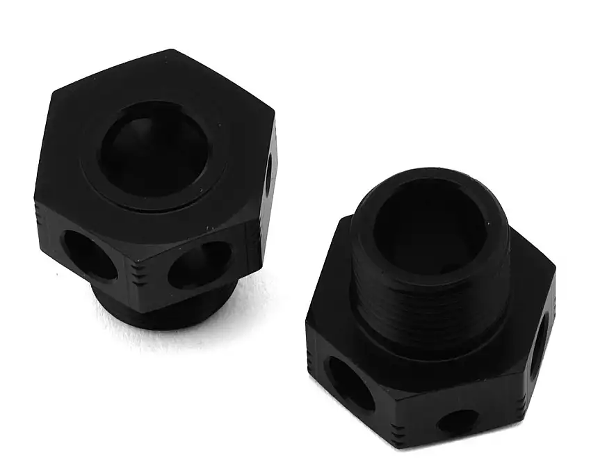 XRAY Lightweight Aluminum Hard Black Coated Wheel Hex (2) (3mm Offset)