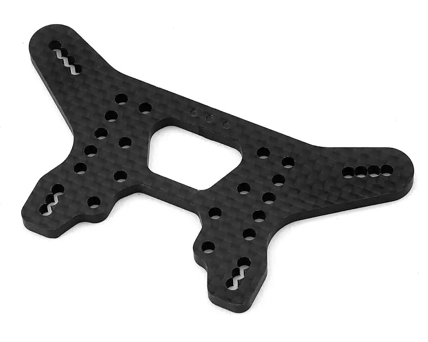 XRAY XB4 2025 Carbon Fiber Rear Shock Tower (HS Bulkhead) (3-Dots)