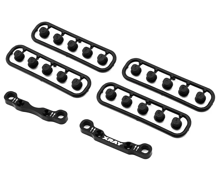 XRAY XB4 2025 Aluminum Rear Suspension Mounts Set (Extra High Roll Centers)