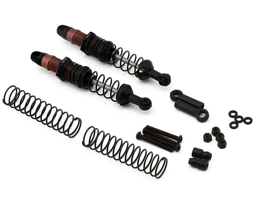 Yeah Racing Aluminum Desert Cobra Dual Spring Shocks (Black) (2) (90mm)