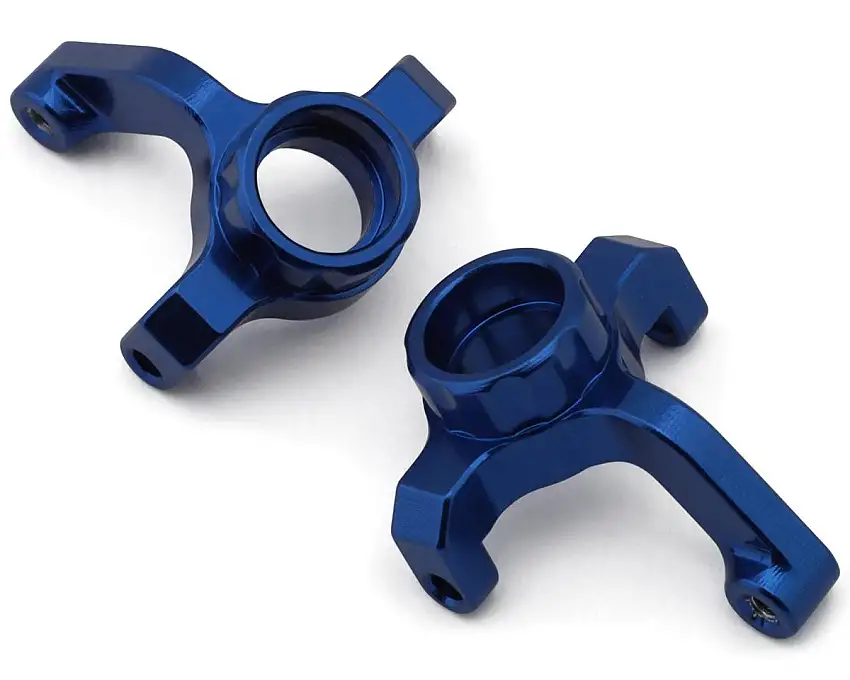 Yeah Racing Losi Micro-B Aluminum Front Steering Knuckle Set (Blue) (2)