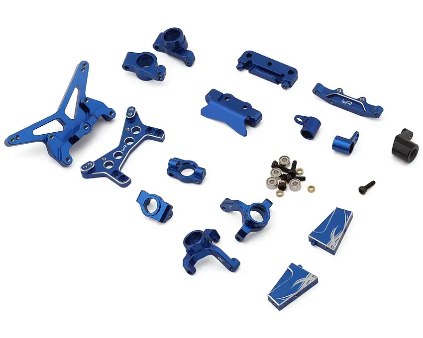 Yeah Racing Losi® Micro-B Aluminum Essential Conversion Kit (Blue)