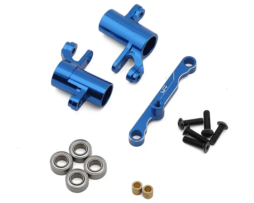 Yeah Racing Aluminum Steering Bellcrank Set For Traxxas Mini® Maxx® (Blue)