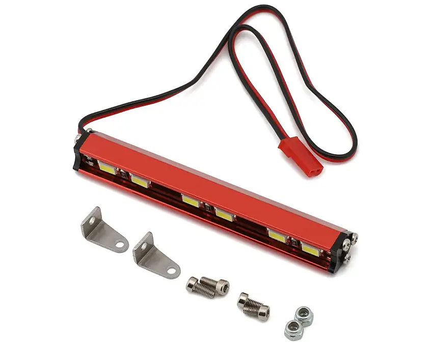 Yeah Racing 1/10 Aluminum 85mm Super Bright White LED Light Bar (Red)