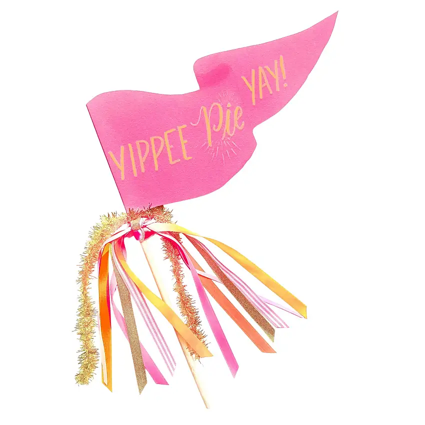 Yippie Pie Yay Party Pennant