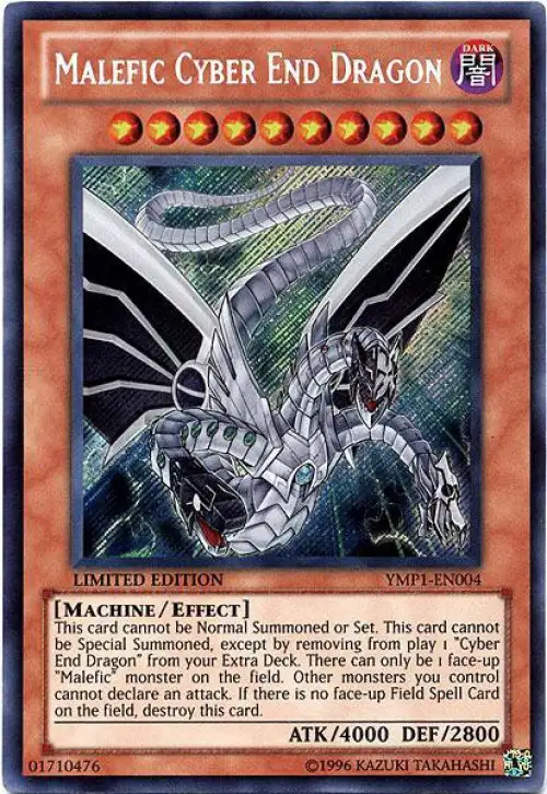 YuGiOh Bonds Beyond Time Movie Promo Secret Rare Malefic Cyber End Dragon YMP1-EN004