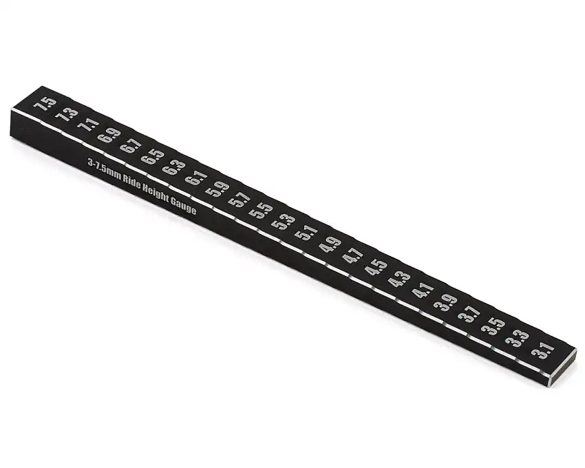 Yokomo Touring Car Aluminum Ride Height Gauge (Black) (3-7.5mm)