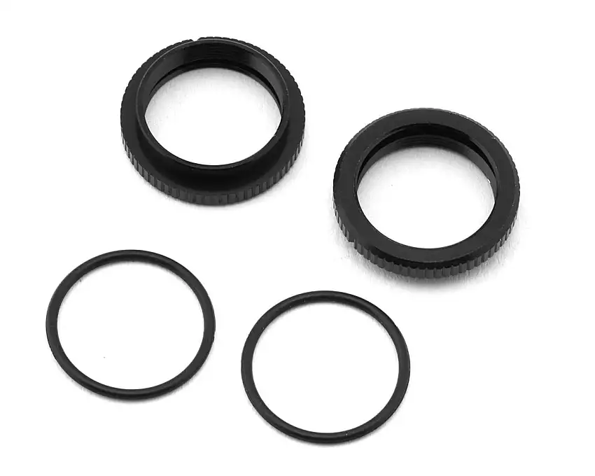 Yokomo 870C & 834B Super Dog Fighter Aluminum Shock Collar Set (Black) (2) w/O-Rings