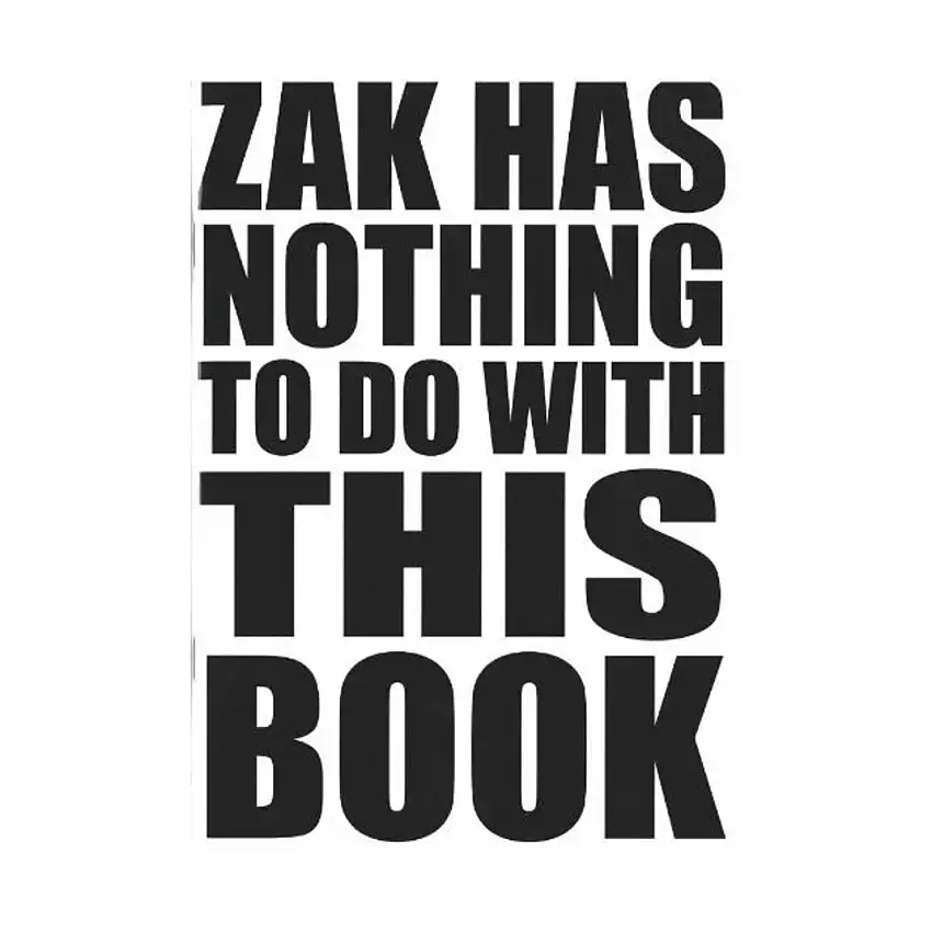 Zak Has Nothing To Do With This Book (Gen Con 2019 Exclusive)